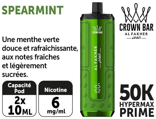 Al Fakher Hypermax 50 K Spearmint 6Mg