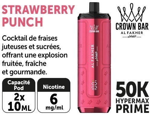 Al Fakher Hypermax 50 K Strawberry Cherry 6Mg