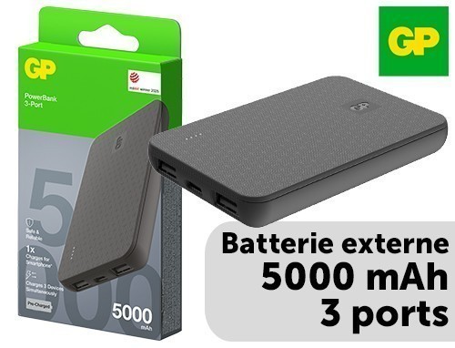 Gp Batterie Externe 5000 Mah Noir (1)
