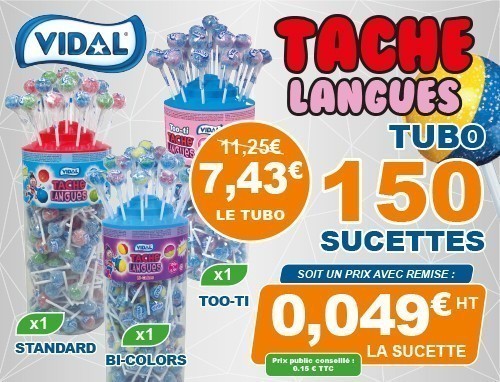 Vente Flash 2026 3 Tubos Sucettes Tache Langue