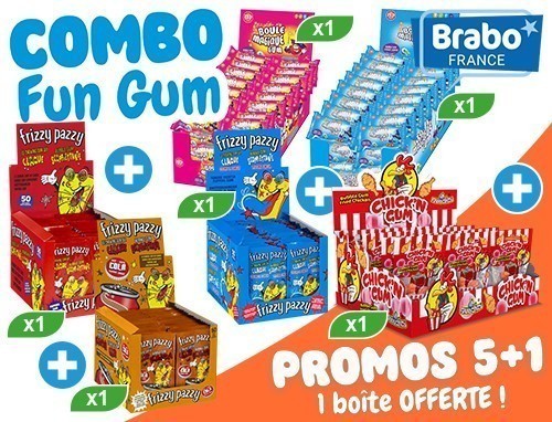Candy Party Combo Fun Gum 5 1