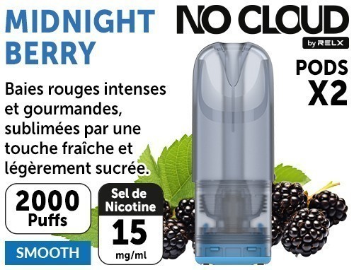 2 Pods Cloud Midnight Berry Smooth 15 Mg