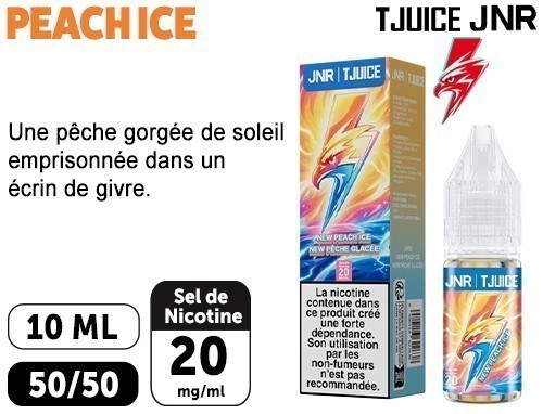 E-Liquide Jnr Tjuice Peach Ice 20Mg