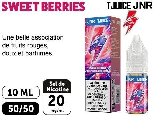 E-Liquide Jnr Tjuice Sweet Berries 20Mg