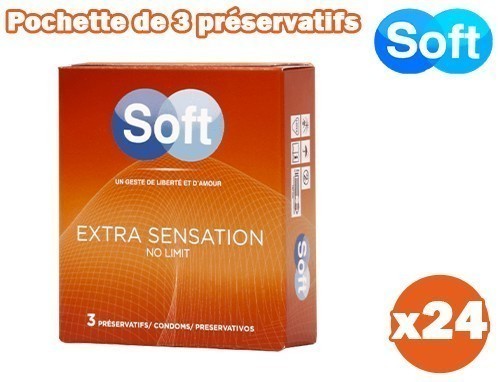 Pochette De 3 Preservatifs Extra Sensation (24)