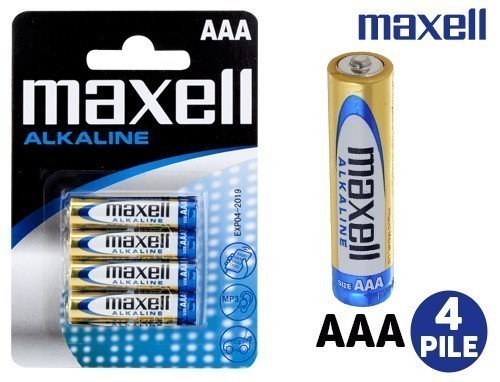 Maxell Bl. 4 Piles Alcalines Lr03 (12)