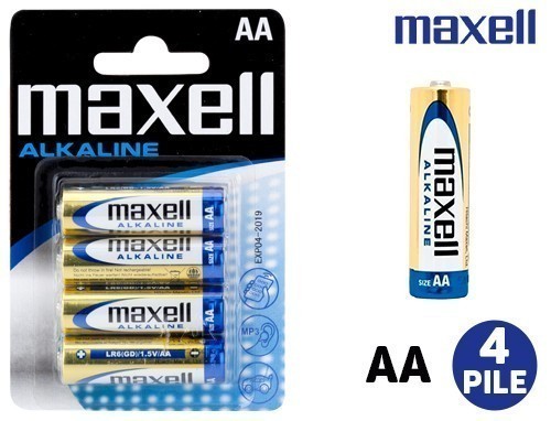 Maxell Bl. 4 Piles Alcalines Lr 6 (12)