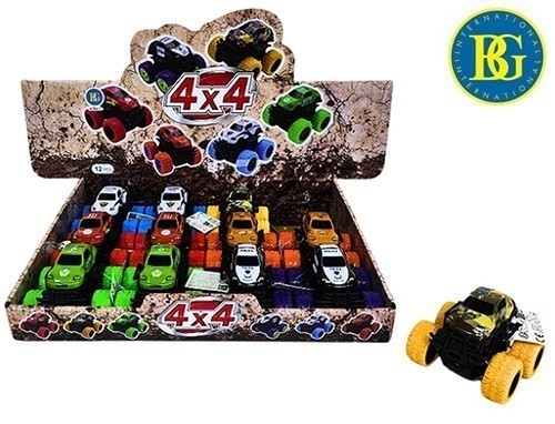 4X4 Friction 9Cm 6 Couleurs Assorties (Pr.12)