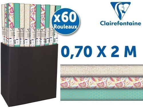 Papier Cadeau 0,70X2,00Ms Basique Ass. (60)