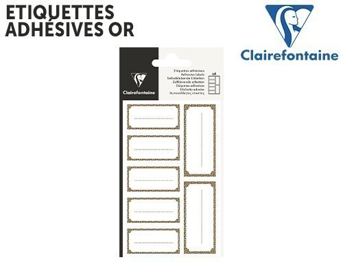 28 Etiquettes Adhesives Cadeaux Rectangle Or (10)