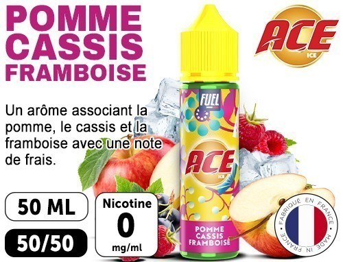 Ace Fuel Grenade Pomme Cassis Framboise 50 Ml (1)