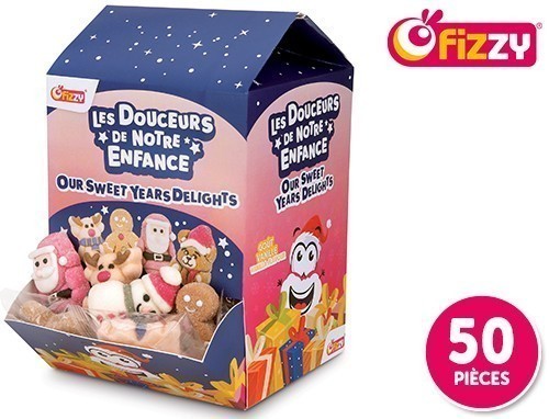 Fizzy Pres. 50 Mini Personnages Guimauve Noel (1)