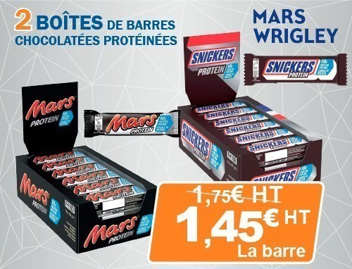 Vente Flash Mars Snickers Proteinee