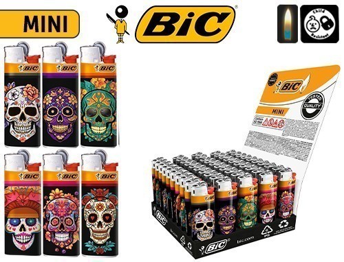 Bic Briquet J25 Mini ''Muertos'' (50)
