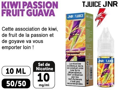 E-Liquide Jnr Tjuice Kiwi Passion Guava 10Mg