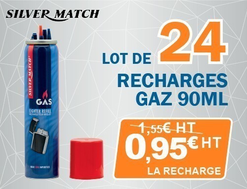 Vente Flash 2026 Recharge Gaz 90Ml Silver Match