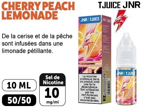 E-Liquide Jnr Tjuice Cherry Peach Limonade 10Mg