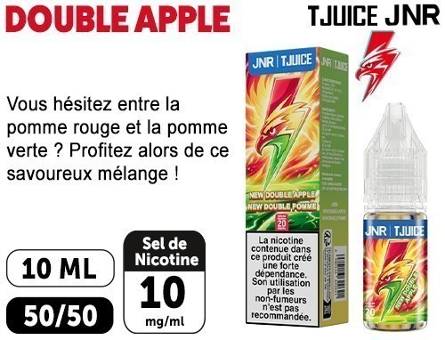 E-Liquide Jnr Tjuice Double Apple 10Mg