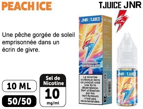 E-Liquide Jnr Tjuice Peach Ice 10Mg